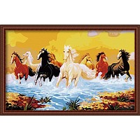 Картины по номерам - Алматы, "Восемь коней"