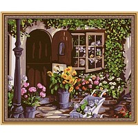 Картины по номерам - Алматы, "Цветочная лавка"