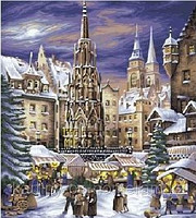 Картины по номерам - Алматы, "Рождественская ярмарка в Нюрнберге"