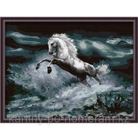 Картины по номерам - Алматы, "Белый конь 2"