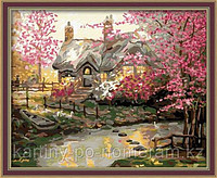 Картины по номерам - Алматы, "Дом в цветущем саду"