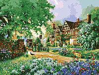 Картина по номерам "Во дворе дома"